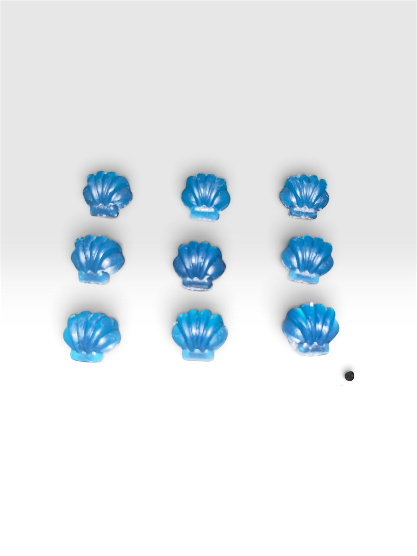 Mini blue sea-shell soap x3